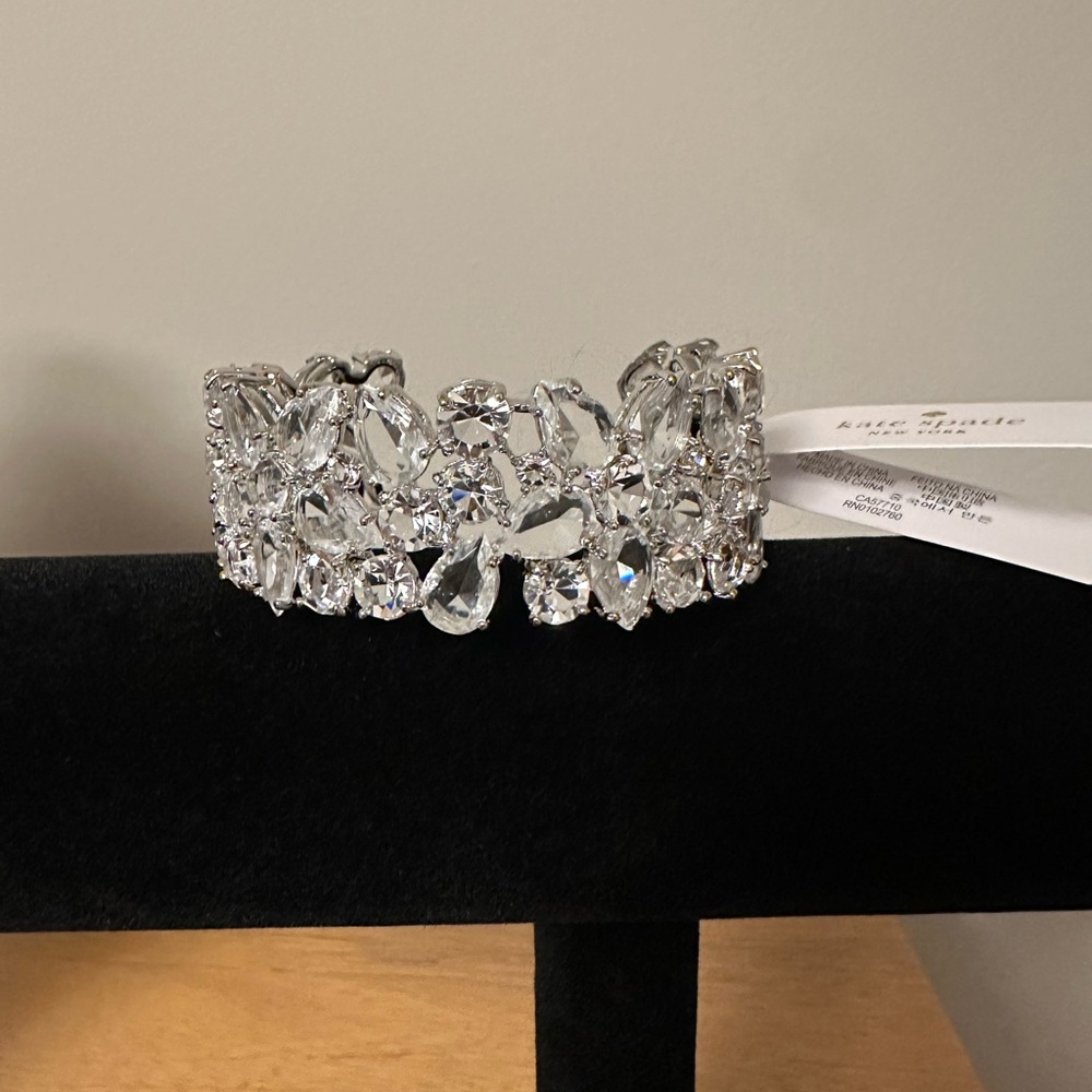 NWT Kate Spade Boathouse Crystal Cuff / Bracelet